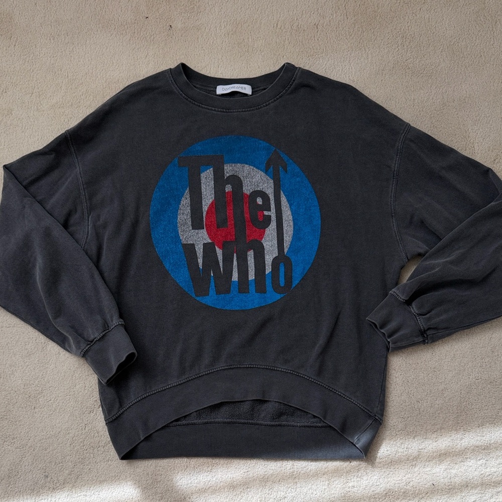 Daydreamer The Who Graphic Sweatshirt with Blue and Red Bullseye - Picture 4 of 4